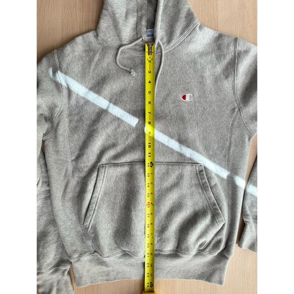 Champion Reverse Weave Grey Hoodie - Size M - Mint - Picture 4 of 9
